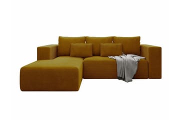 Listowel 3-sits Hörnbäddsoffa Dark yellow - Møbler - Sofaer - Sovesofaer