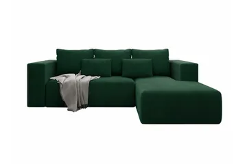 Listowel 3-sits Hörnbäddsoffa Green - Møbler - Sofaer - Sovesofaer