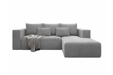 Listowel 3-sits Hörnbäddsoffa Light grey/Dark grey - Møbler - Sofaer - Sovesofaer