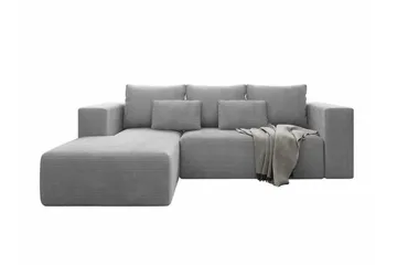 Listowel 3-sits Hörnbäddsoffa Light grey/Dark grey - Møbler - Sofaer - Sovesofaer