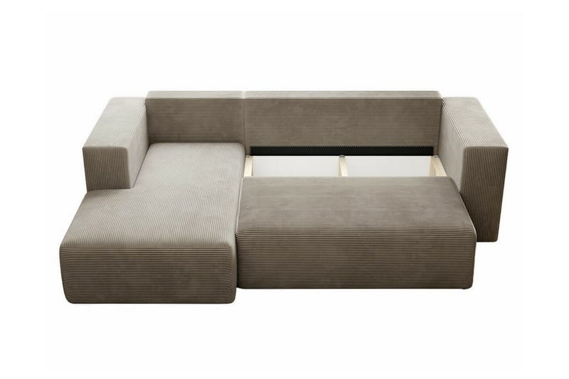 Listowel 3-sits Hörnbäddsoffa NO_BRAND beige - Møbler - Sofaer - Sovesofaer
