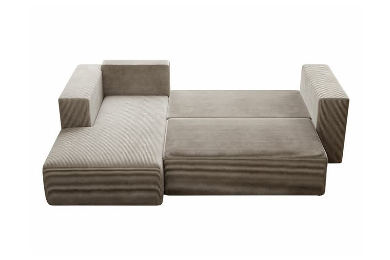 Listowel 3-sits Hörnbäddsoffa NO_BRAND Beige/Light beige - Møbler - Sofaer - Sovesofaer