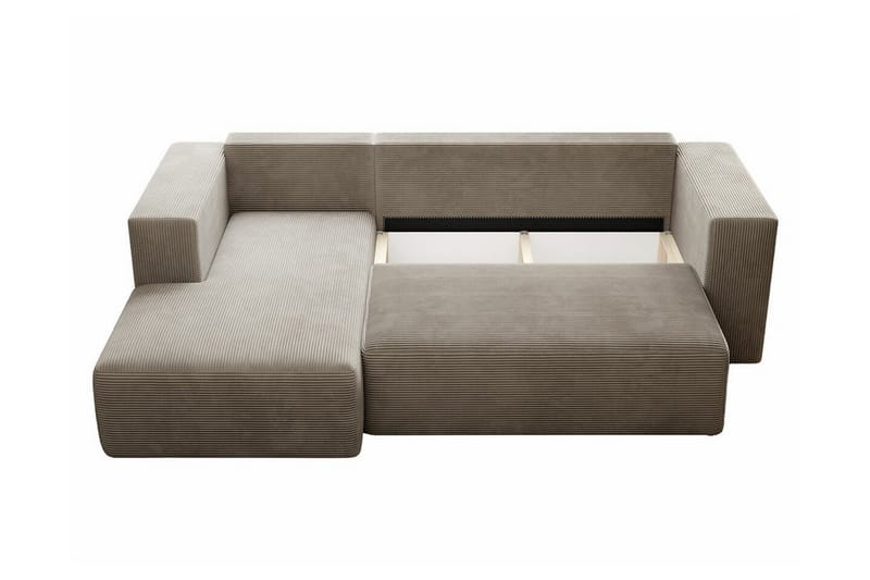 Listowel 3-sits Hörnbäddsoffa NO_BRAND Beige/Light beige - Møbler - Sofaer - Sovesofaer