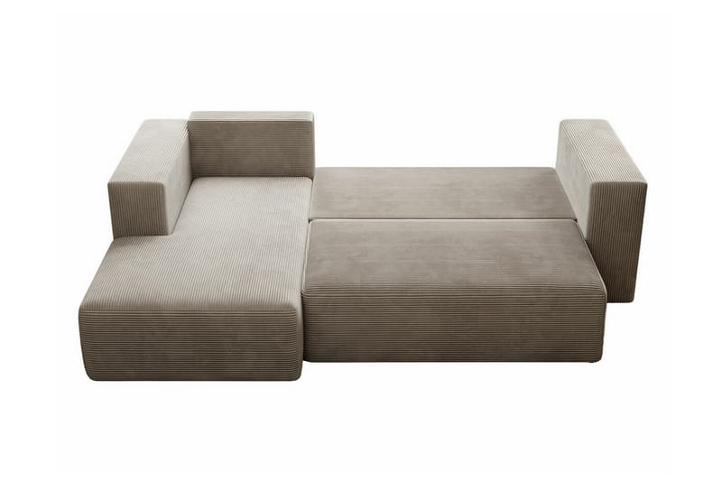 Listowel 3-sits Hörnbäddsoffa NO_BRAND Brown - Møbler - Sofaer - Sovesofaer