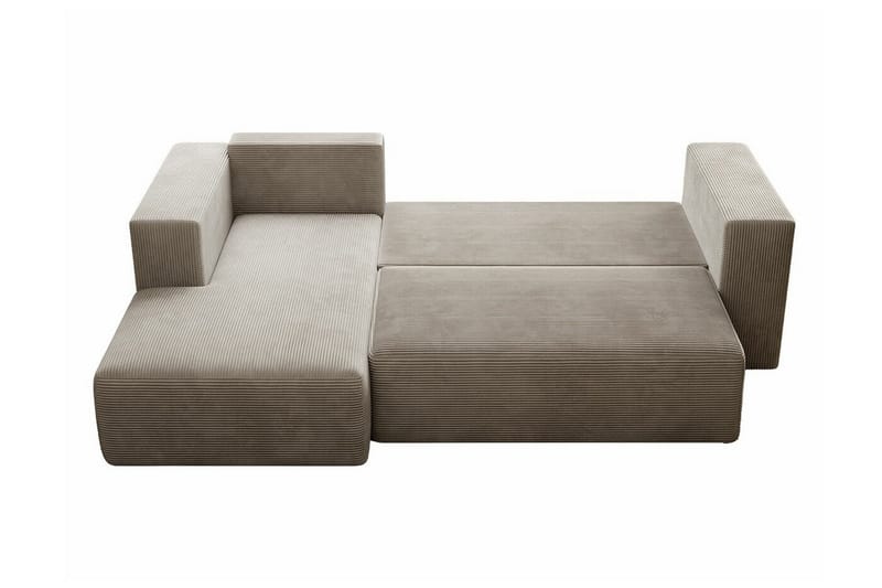 Listowel 3-sits Hörnbäddsoffa NO_BRAND Brown - Møbler - Sofaer - Sovesofaer