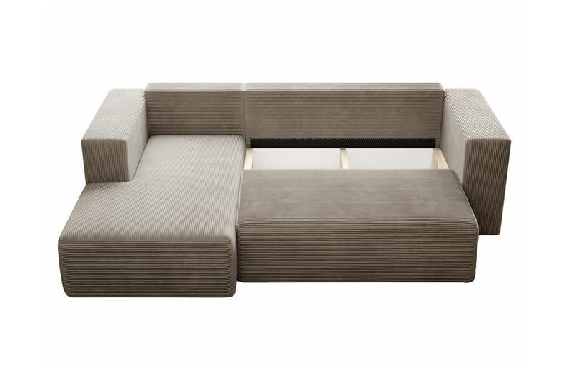 Listowel 3-sits Hörnbäddsoffa NO_BRAND Light grey/Dark grey - Møbler - Sofaer - Sovesofaer