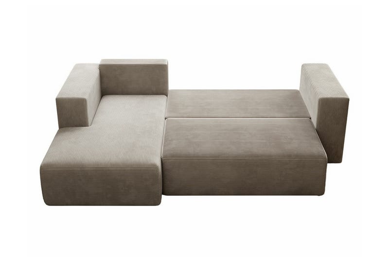 Listowel 3-sits Hörnbäddsoffa NO_BRAND Light grey/Dark grey - Møbler - Sofaer - Sovesofaer
