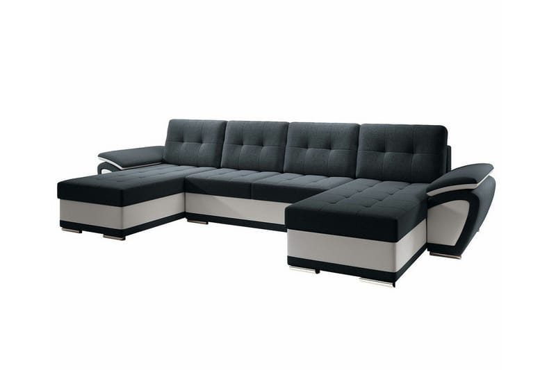 Listowel 4-seters Hjørnesovesofa - Grå/Beige - Møbler - Sofaer - Sovesofaer