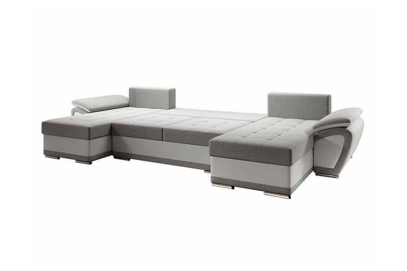 Listowel 4-seters Hjørnesovesofa - Grå/Beige - Møbler - Sofaer - Sovesofaer