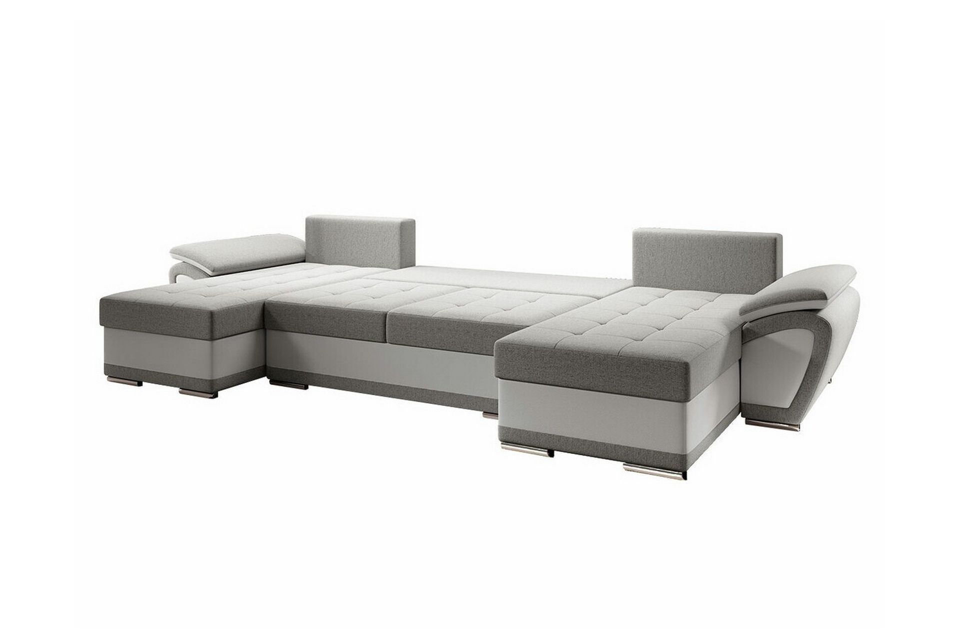 Listowel 4-seters Hjørnesovesofa - Mørkebrun/Beige - Møbler - Sofaer - Sovesofaer