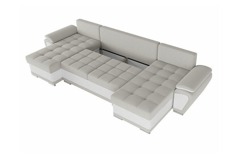 Listowel 4-sits Hörnbäddsoffa NO_BRAND Dark grey/Light grey - Møbler - Sofaer - Sovesofaer