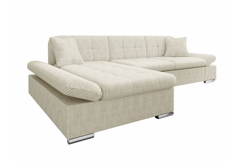 Lomux 3-seters Hjørnesovesofa - Beige - Møbler - Sofaer - Sovesofaer