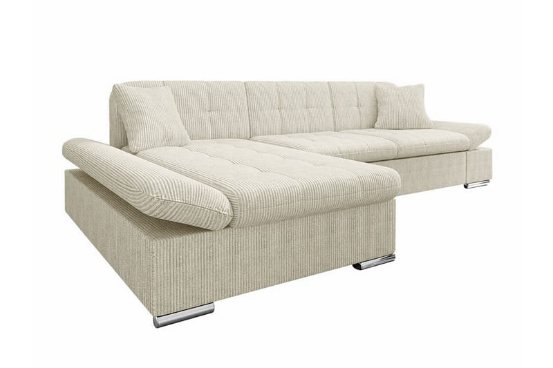 Lomux 3-seters Hjørnesovesofa - Beige - Sovesofaer - Hjørnesovesofa