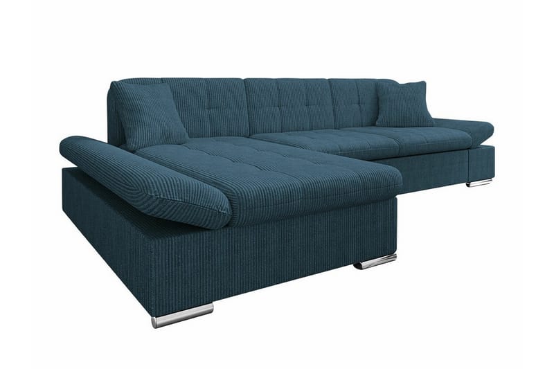 Lomux 3-seters Hjørnesovesofa - Blå - Møbler - Sofaer - Sovesofaer