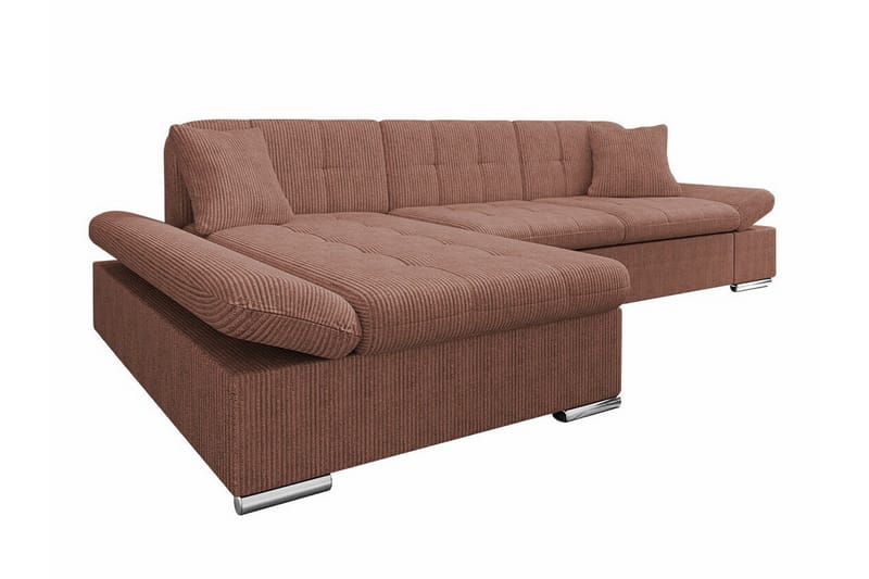Lomux 3-seters Hjørnesovesofa - Brun - Møbler - Sofaer - Sovesofaer