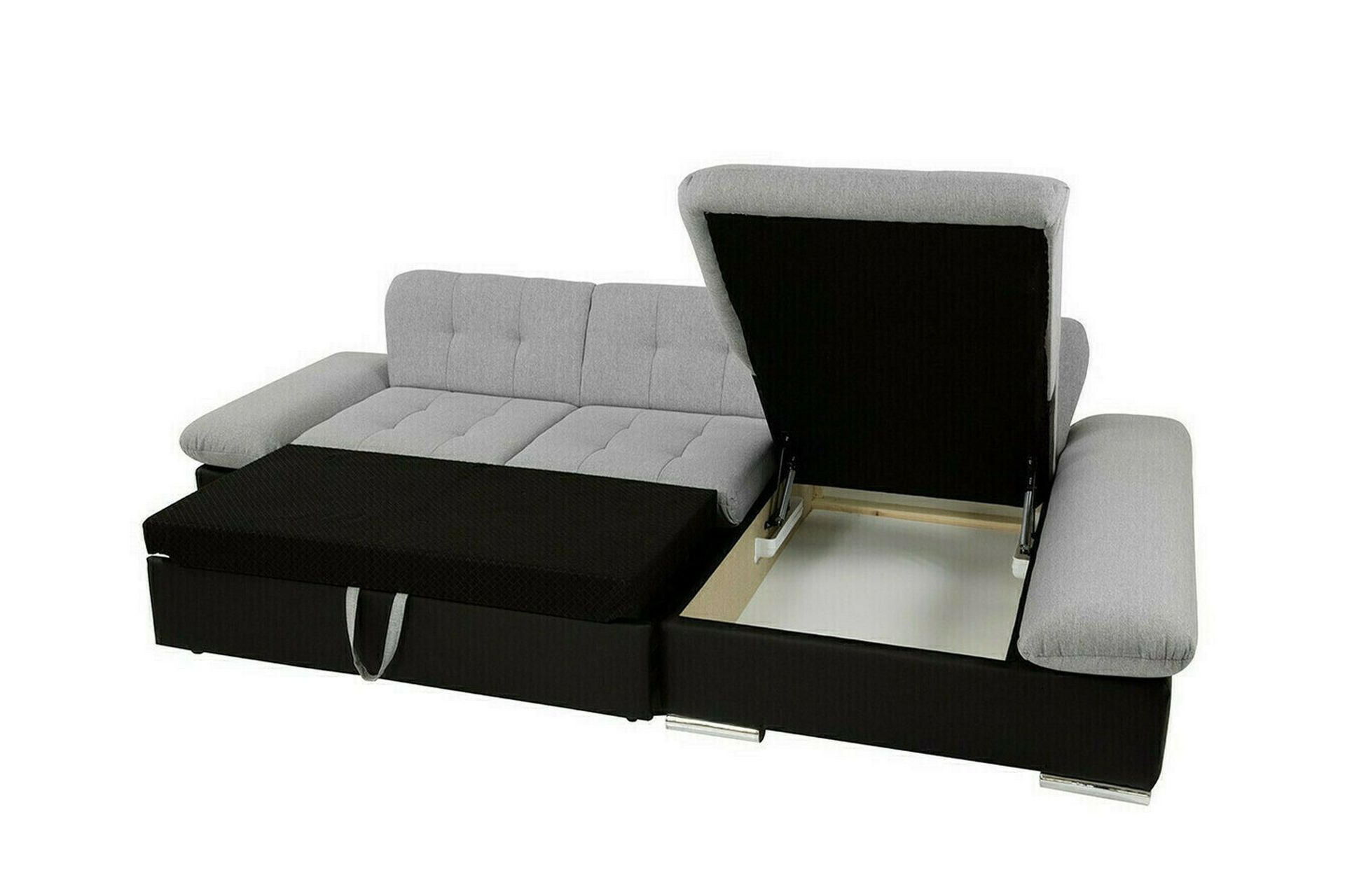 Lomux 3-seters Hjørnesovesofa - Hvit - Møbler - Sofaer - Sovesofaer