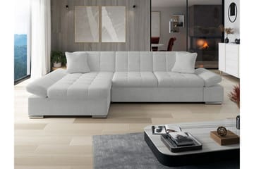 Lomux 3-seters Hjørnesovesofa - Hvit - Møbler - Sofaer - Sovesofaer