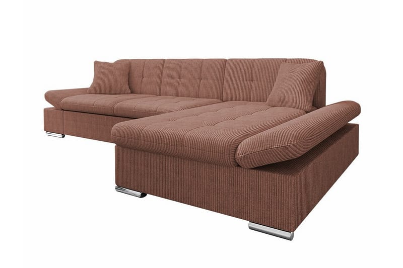 Lomux 3-seters Hjørnesovesofa - Lyse brun - Møbler - Sofaer - Sovesofaer