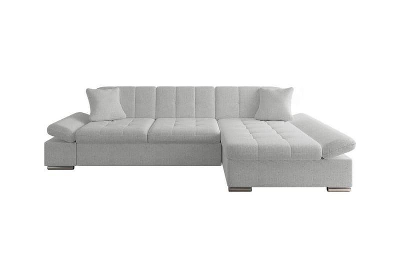 Lomux 3-seters Hjørnesovesofa - Lysegrå - Møbler - Sofaer - Sovesofaer