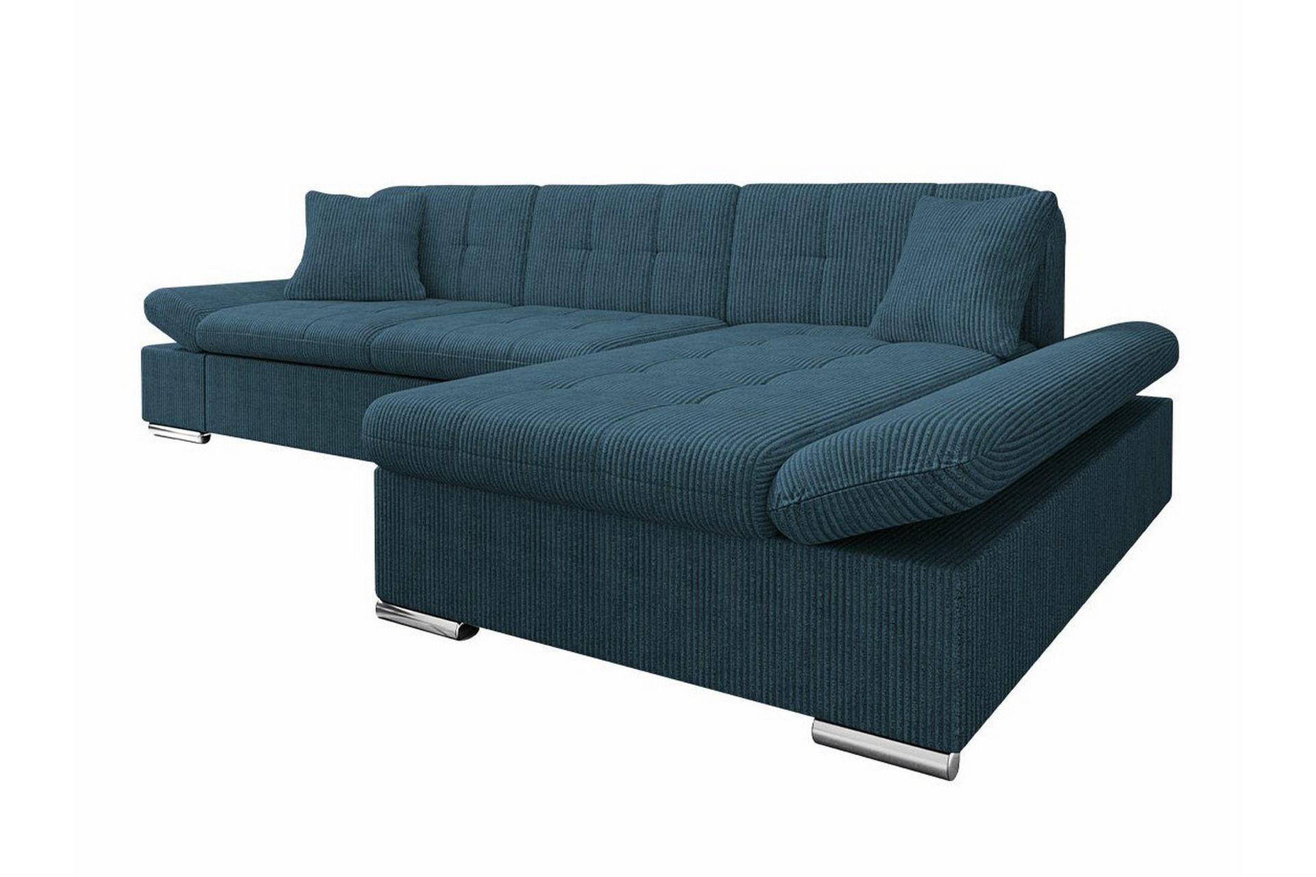 Lomux 3-seters Hjørnesovesofa - Mørkeblå - Møbler - Sofaer - Sovesofaer