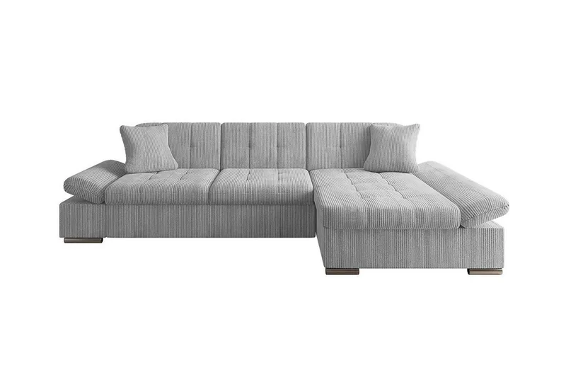 Lomux 3-sits Hörnbäddsoffa Light grey/Dark grey - Møbler - Sofaer - Sovesofaer