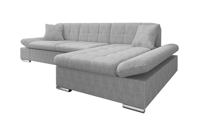 Lomux 3-sits Hörnbäddsoffa Light grey/Dark grey, undefined