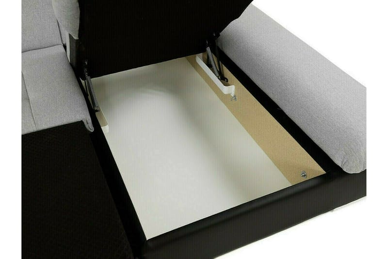 Lomux 3-sits Hörnbäddsoffa Ljusgrå - Møbler - Sofaer - Sovesofaer