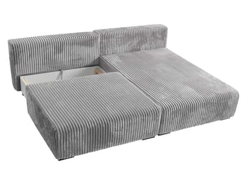 Lorynn 3-seters sovesofa med divan - svart - Møbler - Sofaer - Sovesofaer
