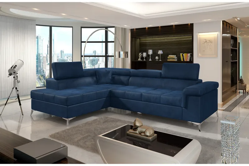 Madalene Hjørnesovesofa, Blå