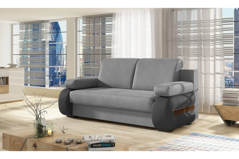 Madrido 2-seter Sovesofa, Grå