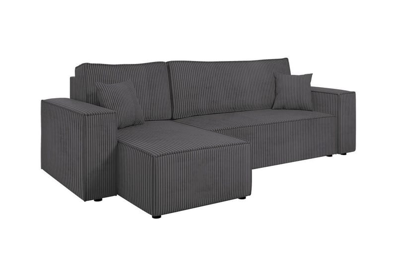 Magston 3-seters Hjørnesovesofa, Grå