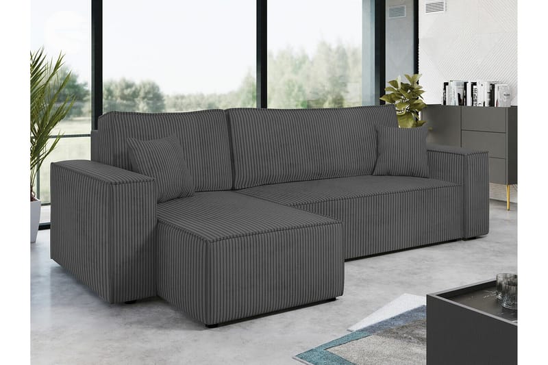 Magston 3-seters Hjørnesovesofa - Grå - Møbler - Sofaer - Sovesofaer