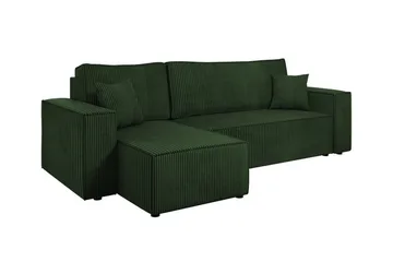 Magston 3-seters Hjørnesovesofa - Grøn - Møbler - Sofaer - Sovesofaer