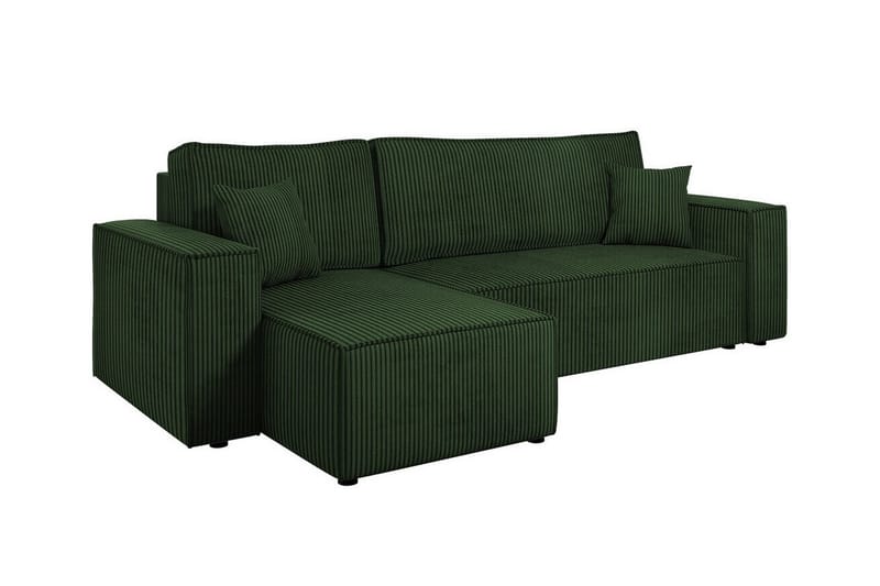 Magston 3-seters Hjørnesovesofa - Grøn - Møbler - Sofaer - Sovesofaer