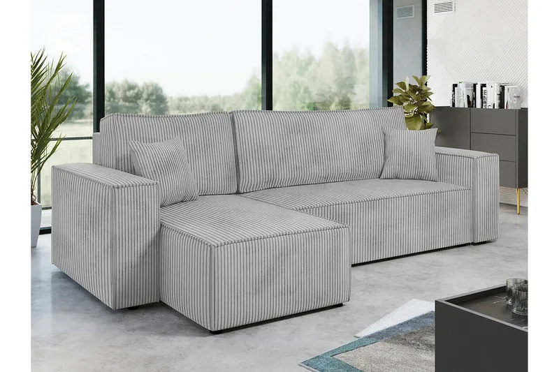 Magston 3-seters Hjørnesovesofa - Lysegrå - Møbler - Sofaer - Sovesofaer