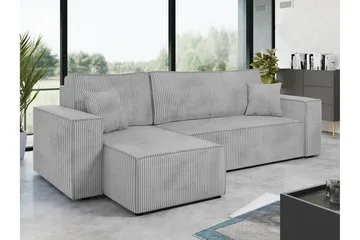 Magston 3-seters Hjørnesovesofa - Lysegrå - Møbler - Sofaer - Sovesofaer