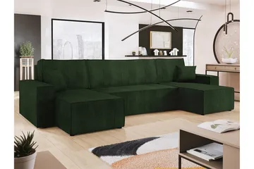 Magston 4-seters Hjørnesovesofa - Grøn - Møbler - Sofaer - Sovesofaer
