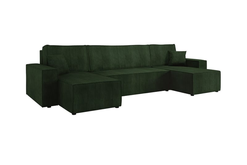 Magston 4-seters Hjørnesovesofa - Grøn - Møbler - Sofaer - Sovesofaer