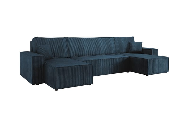 Magston 4-seters Hjørnesovesofa - Mørkeblå - Møbler - Sofaer - Sovesofaer