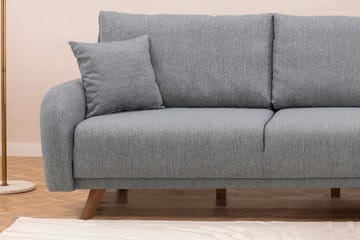 Malkiat 4-seter Høyre Hjørnesovesofa med Sjeselong 125x260 cm i Stoff - Grå - Møbler - Sofaer - Sovesofaer