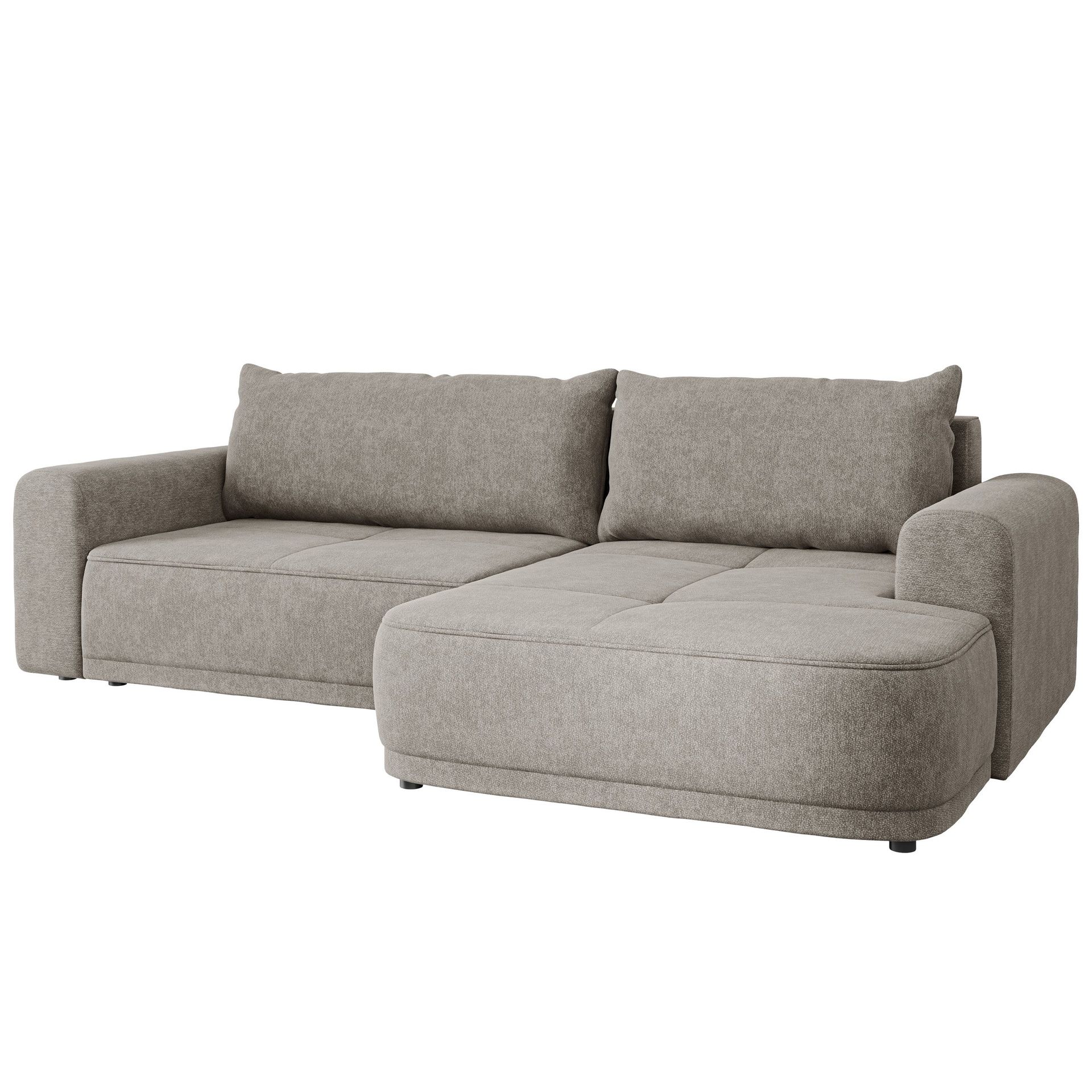 Malor 3-seters sovesofa med sjeselong, høyrevendt - beige