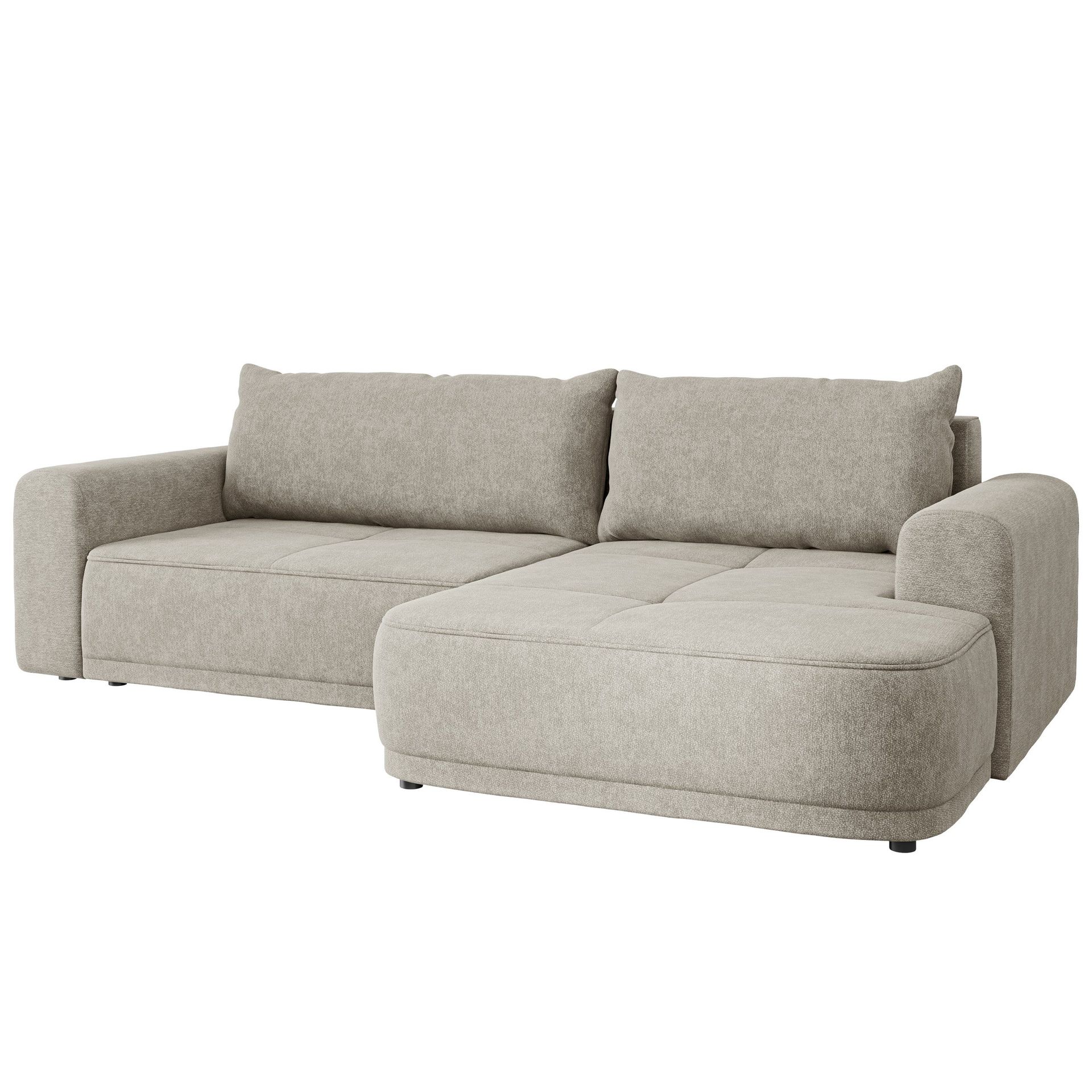 Malor 3-seters sovesofa med sjeselong, høyrevendt - beige