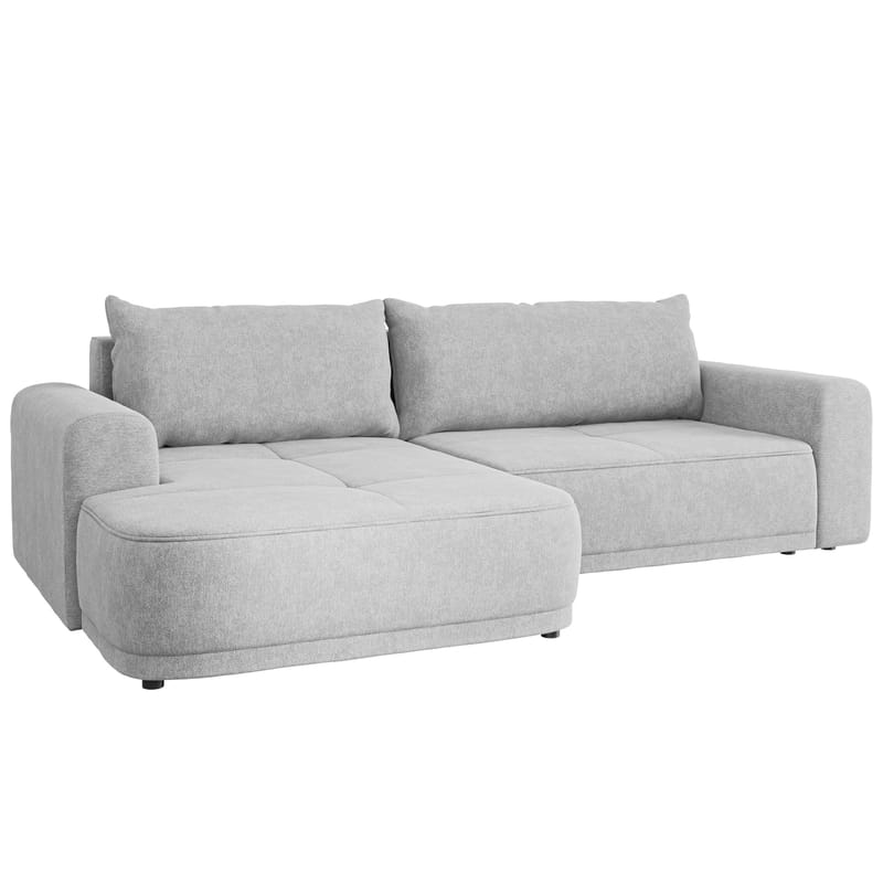 Malor 3-seters sovesofa med sjeselong, venstrevendt, lysegrå