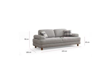 Mami Sovesofa 3-sits - Grå - Møbler - Sofaer - Sovesofaer