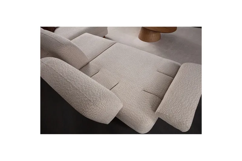 Mami Sovesofa med Divan 4-sits - Krem - Møbler - Sofaer - Sovesofaer