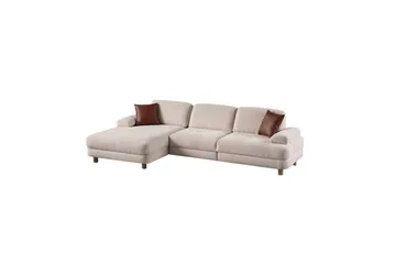 Mami Sovesofa med Divan 4-sits - Krem - Møbler - Sofaer - Sovesofaer