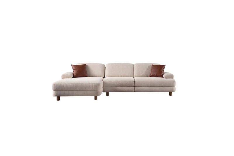 Mami Sovesofa med Divan 4-sits - Krem - Møbler - Sofaer - Sovesofaer