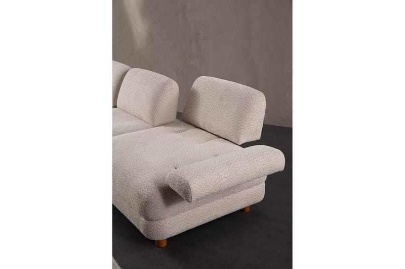 Mami Sovesofa med Divan 4-sits - Krem - Møbler - Sofaer - Sovesofaer