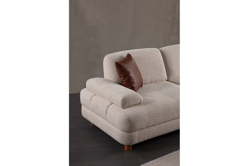 Mami Sovesofa med Divan 4-sits - Krem - Møbler - Sofaer - Sovesofaer