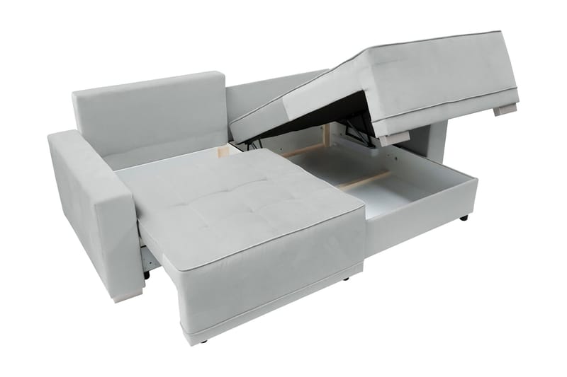 Manetto Sovesofa Med 2-Seters Divan - Svart/Brun - Møbler - Sofaer - Sovesofaer